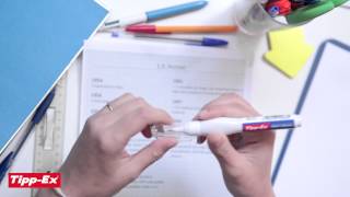 Using correction pen TippEx Shaken Squeeze  2014 video [upl. by Philipa]