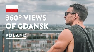 VIEW FROM THE TOP Gdansk Old Town City  Poland Travel Vlog 2018 [upl. by Mazel804]