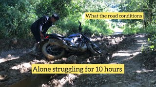 Alone struggling for 10 hours  road conditions here viralvideos [upl. by Samaj]