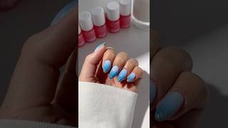 Magiskt vackra glittriga naglar 🩵🌟trydippi dippi dippinails dippikit nails nailinspo [upl. by Zaneta]