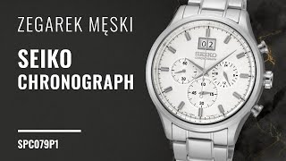 Zegarek Seiko Chronograph SPC079P1 Zegarowniapl [upl. by Odlanyer]