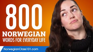 800 Norwegian Words for Everyday Life  Basic Vocabulary 40 [upl. by Dichy212]