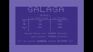 Galaga on the Commodore 64 [upl. by Naid]