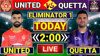 PSL 2024 Eliminator 1  Islamabad United Vs Quetta Gladiators Time Changed  QG Vs IU Today Match [upl. by Irbmac]