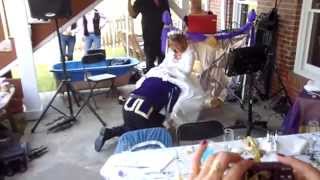 Gone Viral Best Funniest Wedding Garter Removal [upl. by Drarreg33]