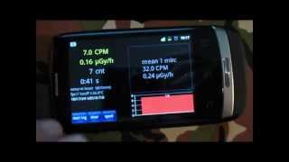 REVIEW quotradioactivity counterquot  geiger counter app for smartphone [upl. by Raamal]