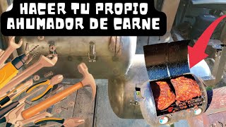 COMO HACER UN AHUMADOR DE CARNE PORTATIL how to build your own smoker HOMEMADE IDEAS [upl. by Odraner184]