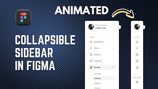 How to design Collapsible Sidebar Animated [upl. by Leamhsi]