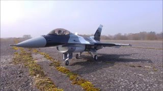 Freewing F16 90mm crash  onboard footage [upl. by Nnywg457]