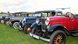 Antique Vehicle Club quotKlasikaquot  Antique Car Show quotBirzai 2013quot in Lithuania [upl. by Anigal250]