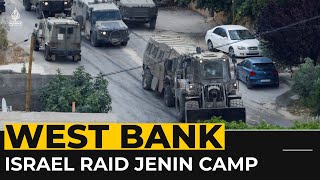 Israel forces raid Jenin camp killing five and wounding 91 [upl. by Ulrica]