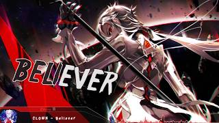 Nightcore  Believer  Lyrics [upl. by Robena]