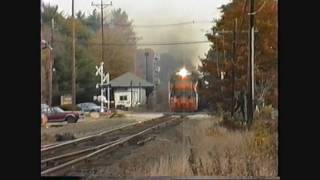 BampMGTI U30C GP40 SD45 on PODH at Plaistow NH 10241992 [upl. by Isnan]