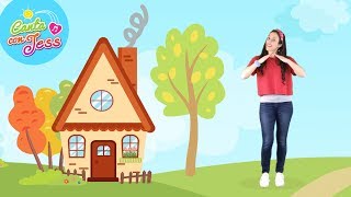 Yo Tengo Una Casita I Have a Little House  Spanish Action Songs for Kids [upl. by Assirrec]