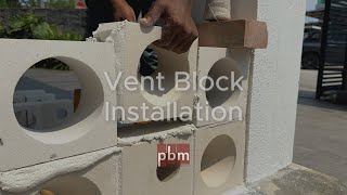 How to Install Ventilation BlocksBreeze Blocks VB VB and VBB  StepbyStep Installation Guide [upl. by Iruyas]