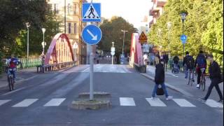 Uppsala cykelstad eller Varför cyklar folk på trottoaren [upl. by Ardnahcal]