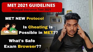 MET New Guideline 2021  Is Cheating is Possible in Manipal Exam Dos ampDont MIT Manipal Guideline [upl. by Niemad650]