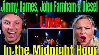 Reaction To Jimmy Barnes John Farnham amp Diesel  In the Midnight Hour live 1991 [upl. by Yelnik]