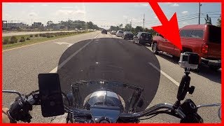 GoPro RAM Mount on a Harley Road King [upl. by Hallvard674]