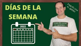 PRONUNCIACIÓN en INGLÉS los Días de la Semana [upl. by Bowe]