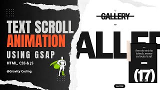 Create Text Opener Scroll Animations with GSAP  HTML CSS amp JS Tutorial  Awwwards Website [upl. by Amberly439]