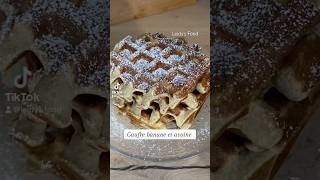 Des gaufres saines pour le petit déjeuner ou le goûter 🤤 recettefacile waffle banana leidysfood [upl. by Mab345]