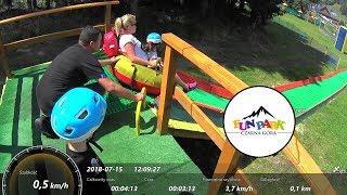 Tor Tubingowy 01  Fun Park Czarna Góra 14072018 [upl. by Zelma]