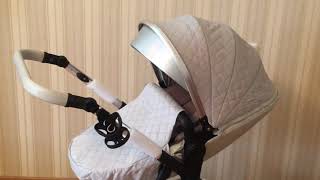 Baby stroller 2 in 1 Voondo Hot Mom Gray with Silver Frame [upl. by Niwrud]