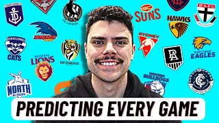 Predicting EVERY GAME of the 2024 AFL Season [upl. by Chaddie]