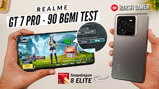 Realme GT 7 Pro  90 FPS BGMI Test  Heating amp Battery Test  Beast 💪 [upl. by Erised]