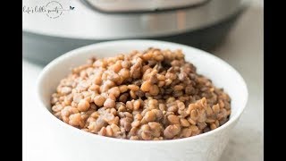 Instant Pot Lentils Recipe  Lifes Little Sweets [upl. by Aicenert]