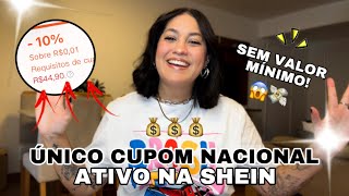 CUPOM NACIONAL DA SHEIN PARA JULHO DE 2024 [upl. by Neelyar]