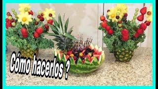 COMO HACER ARREGLOS DE FRUTAS fácil para vistas o regalos RDyanerismakeup [upl. by Htir853]