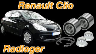 Renault Clio  Radlager gewechselt  Radlager einpressen [upl. by Quirita909]