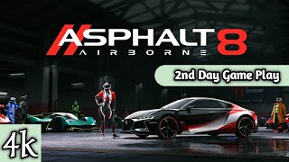 Asphalt 8 Airborne Game Play 4k 2nd Day Game Play  Info Expert [upl. by Ramsa]