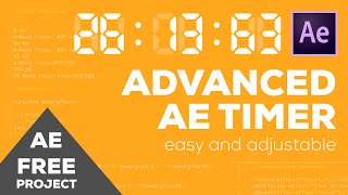 AE  After Effects  Free Advanced Timer Project with download link [upl. by Vanna]