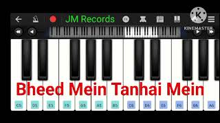 Bheed Mein Tanhai MeinUdit NarayanSad Hindi Song Easy Piano Tutorial By JM Records [upl. by Rodl]