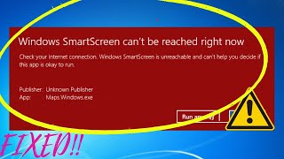 Fix SmartScreen Cant Be Reached Right Now Error on Windows [upl. by Ymas]