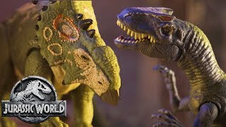 The Dinosaurs Breakout of Lockwood Sweded  Jurassic World Fallen Kingdom  Mattel Action [upl. by Ayela]