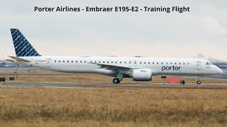 Porter Airlines  Embraer E195E2  Takeoff at Toronto Pearson Intl Airport Training Flight [upl. by Bryn]