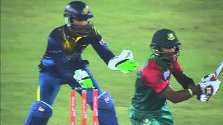 Bangladesh vs Sri Lanka I Asia Cup 2016 I Sabbir Rahmans 80 Runs [upl. by Idaline]