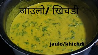 How to make simple and yummy jaulo at home simple Khichdi banauni tarika at home Indian Risotto [upl. by Leuqer825]