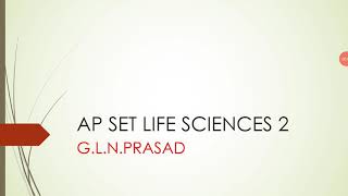 AP SET LIFE SCIENCES 2 [upl. by Bentley]