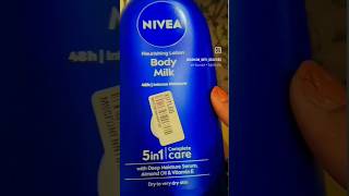 600ml Nivea body lotion 🧴 review 💞🥰 thax for watching nivea review like unboxing [upl. by Naened810]