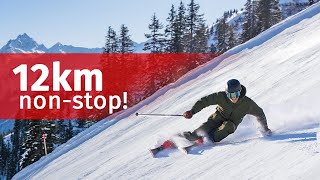 Längste Talabfahrt Vorarlbergs Hochjoch Totale 12km in Silvretta Montafon [upl. by Philbo]