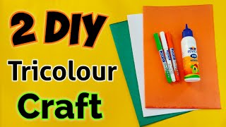 2 Easy Independence Day Craft Ideas ❤️🇮🇳 Independence Day band making  15th august special craft [upl. by Hicks]