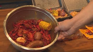 Crawfish season officially underway in Houston [upl. by Tur]