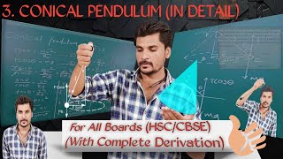 Conical Pendulum by Snehal Sir in detail for all Boards HSCCBSE [upl. by Nais]