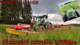 Farmářův VLOG 142 Sklizeň obnov a tritikále na siláž [upl. by Magnum601]