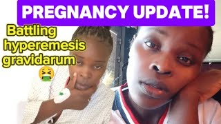 PREGNANCY UPDATE BATTLING HYPEREMESIS GRAVIDARUM  FIRST TRIMESTER OF PREGNANCY [upl. by Juni]